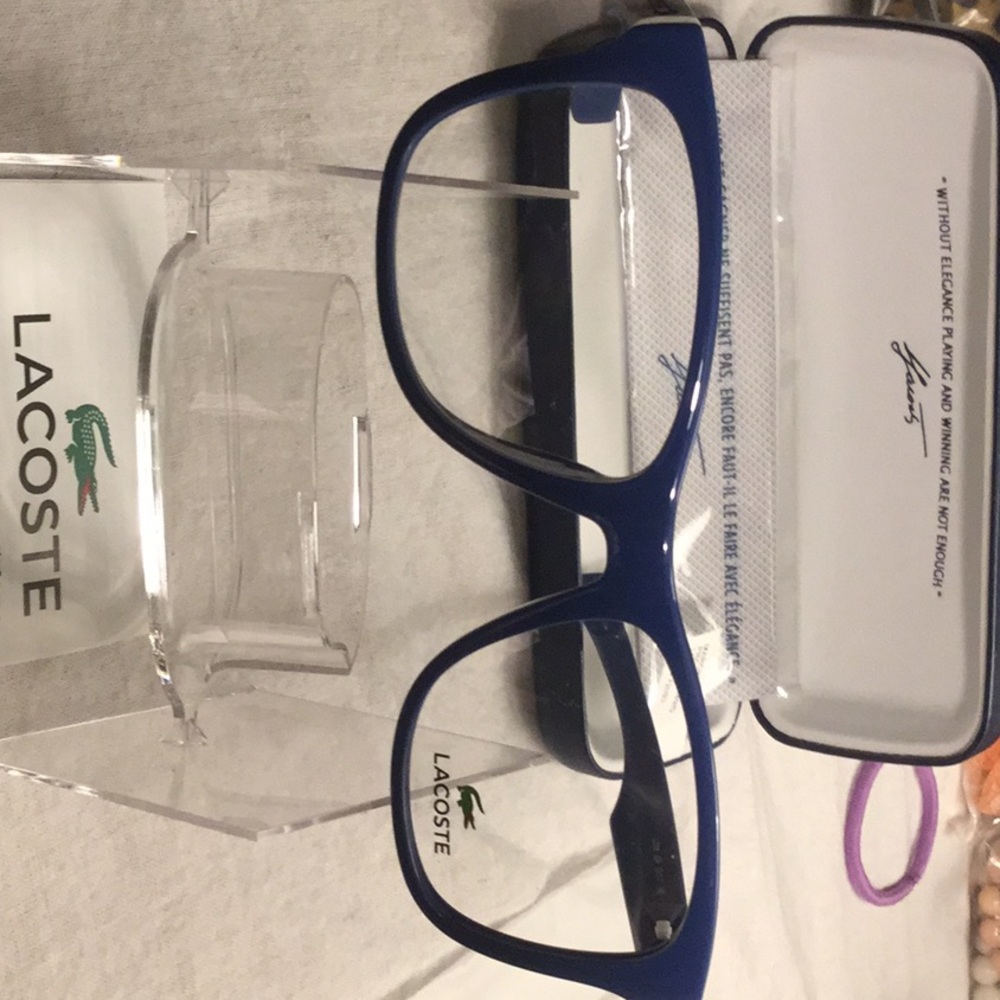 LACOSTE CLEAR GLASS fFRAMES. Size 53-17 140 L2768